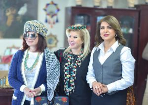 Read more about the article The star” Elham Shaheen” and the media “Hala Sarhan” in the hospitality of the Iraqi Fashion House